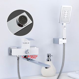 Смеситель для ванны Gappo G2207-7 белый/хром